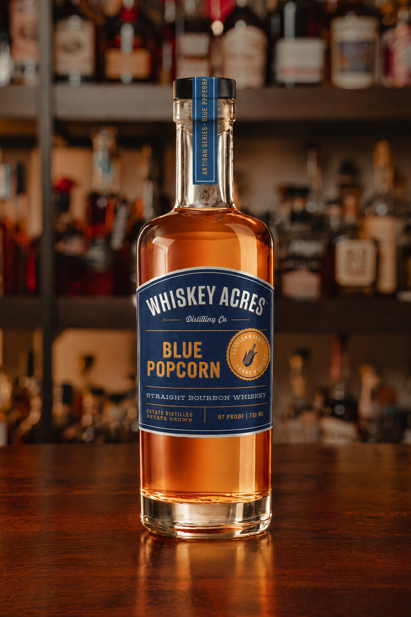 Whiskey Acres Artisan Series - 2024 Blue Popcorn Bourbon