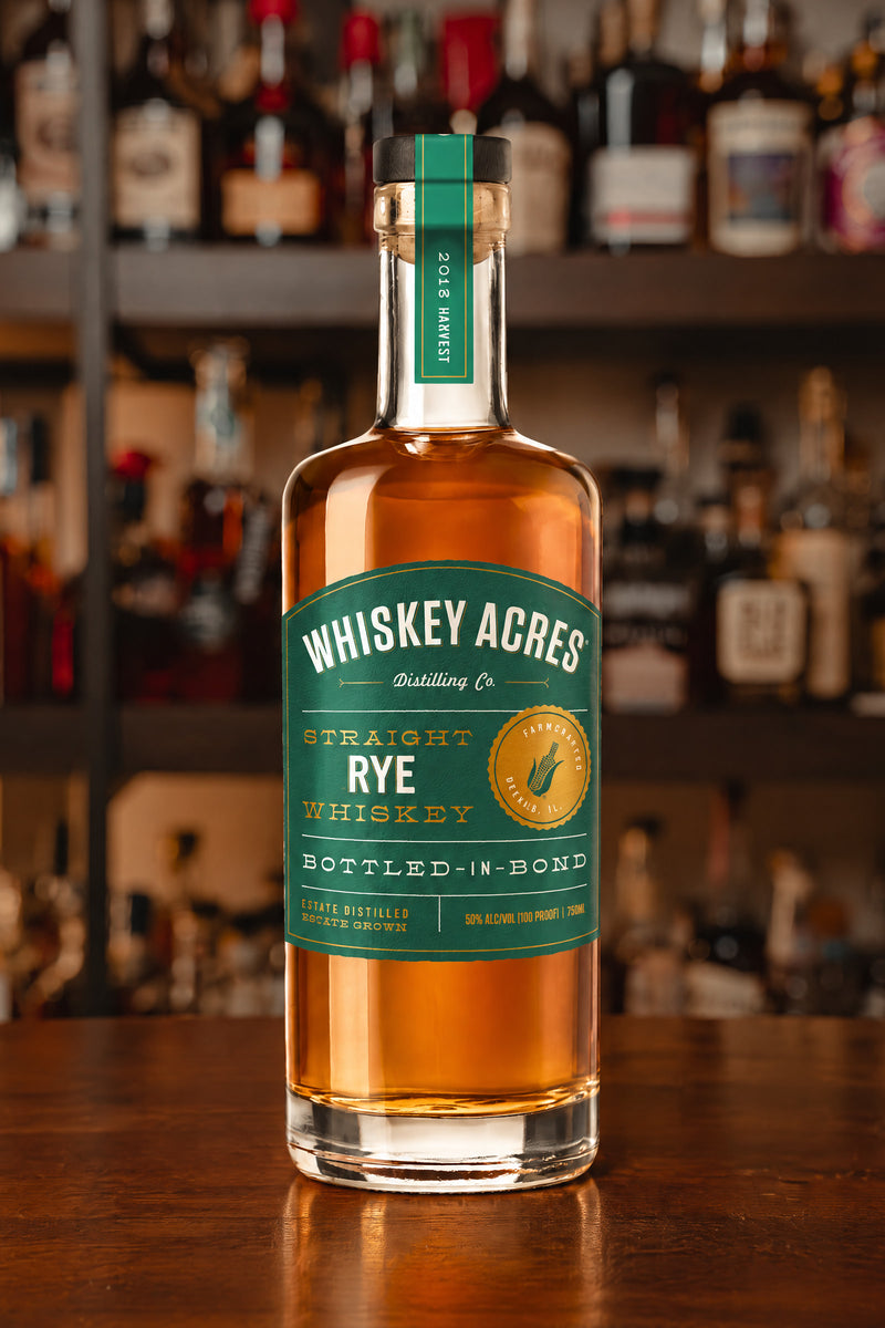 Whiskey Acres Bottle in Bond Rye