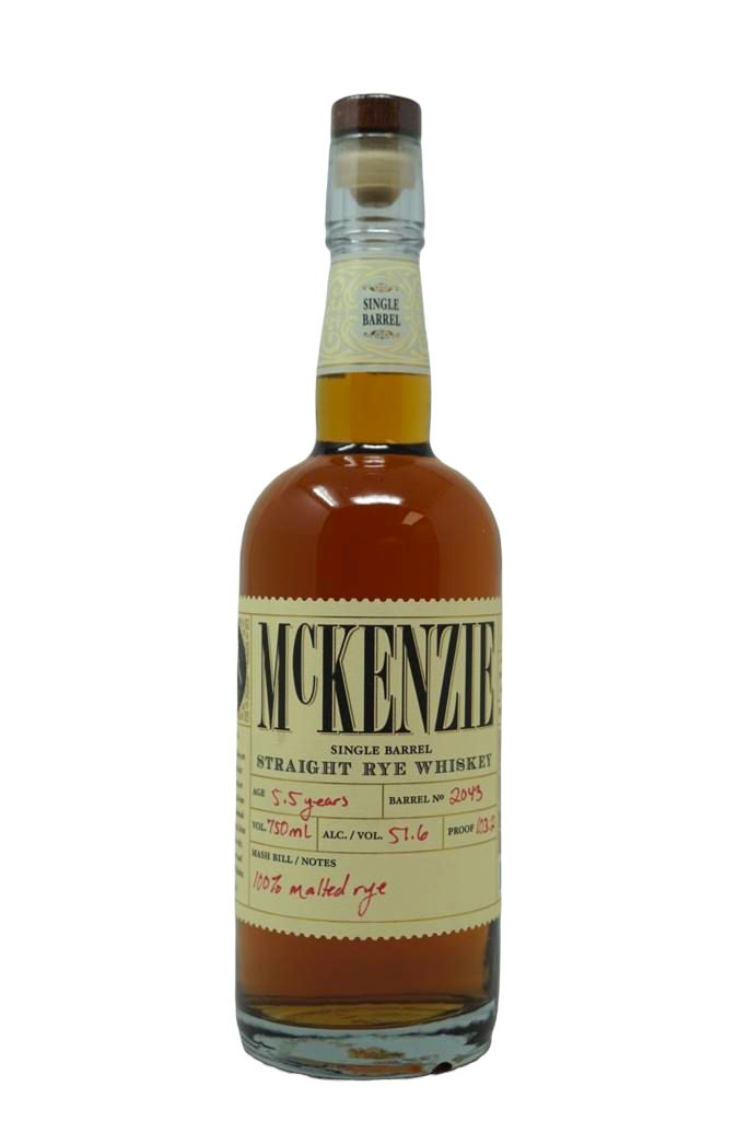 McKenzie Single Barrel 5.5 Years Single Malt Rye #2043 103.2 proof -  Selected by PLDC