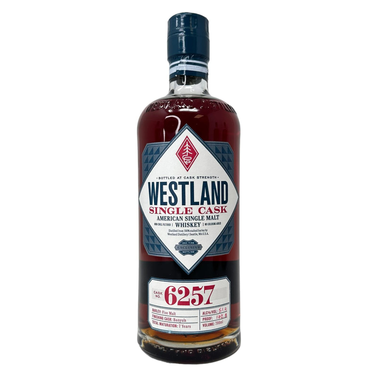 Westland Single Casks #6257 7-Years "Banyuls" 102.8 proof - Selected by T8ke & r/bourbon