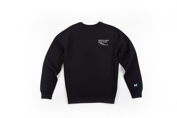 Blue Run Crew Neck Sweatshirt - Black – Seelbach's