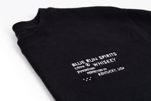 Blue Run Crew Neck Sweatshirt - Black