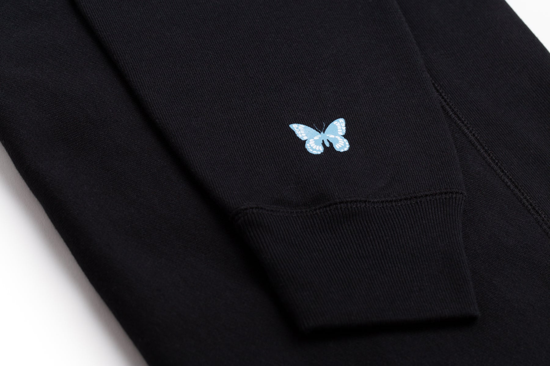 Blue Run Crew Neck Sweatshirt - Black