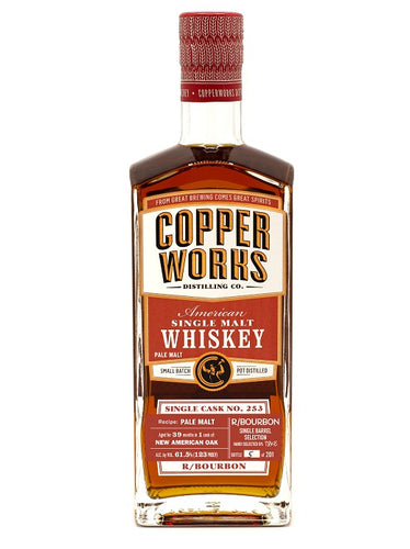 Copperworks Distilling American Single Malt Whiskey Single Cask No. 253 - Selected by r/bourbon