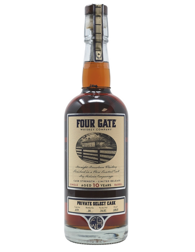 Four Gate Whiskey Private Select Indiana Bourbon 109.9 Proof - Mash & Journey Cask 859