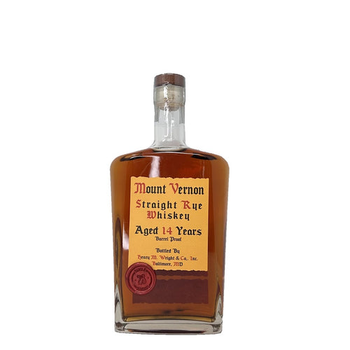 Maryland Heritage Series Mount Vernon 14-Year Straight Rye Whiskey -  Single Barrel #028