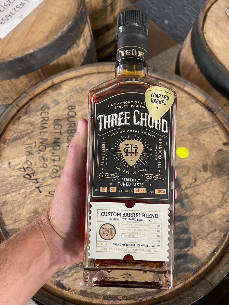 Three Chord Custom Barrel Blend 108.5 Proof Selected by Breaking Bourbon
