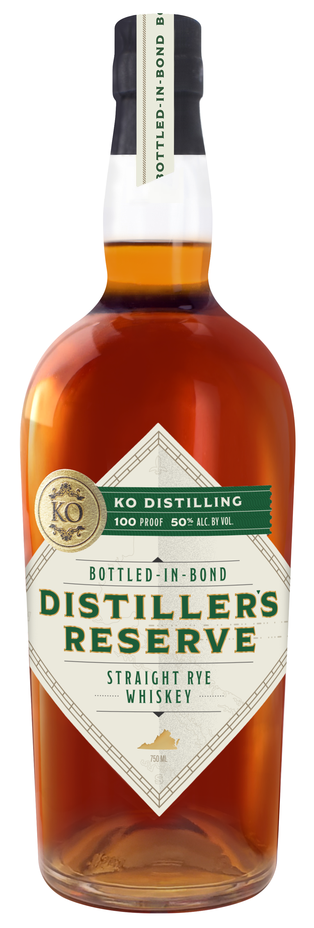 KO Distilling Distiller’s Reserve Bottled-in-Bond Rye Whiskey