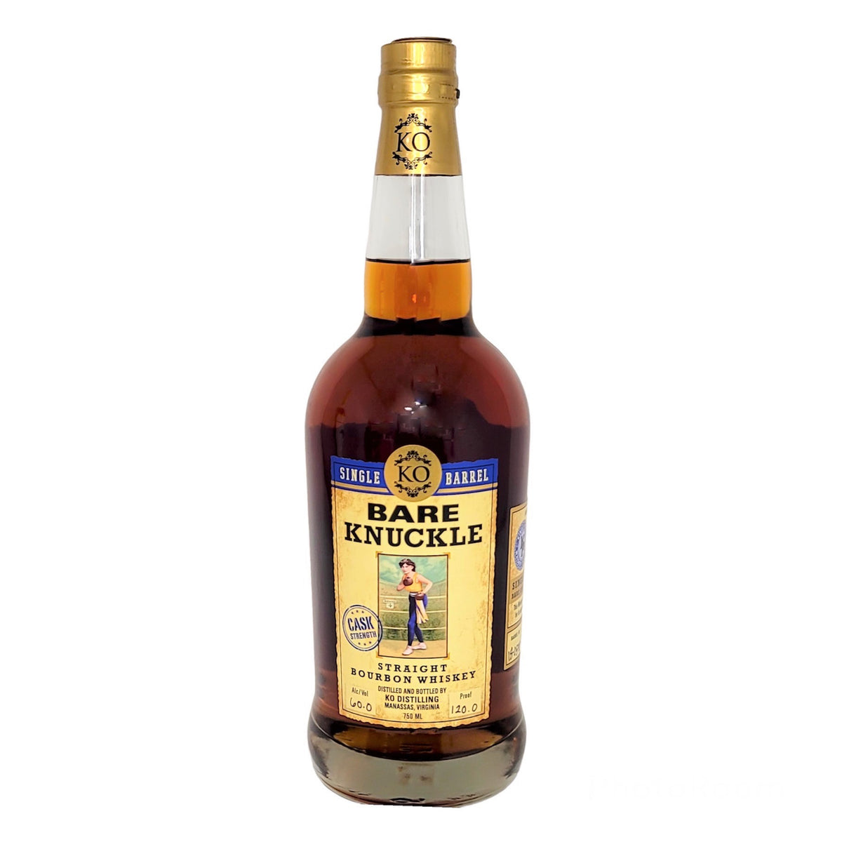 KO Distilling Bare Knuckle Single Barrel Cask Strength Straight Bourbon Whiskey #18-0598 120 Proof - Selected by KPWS
