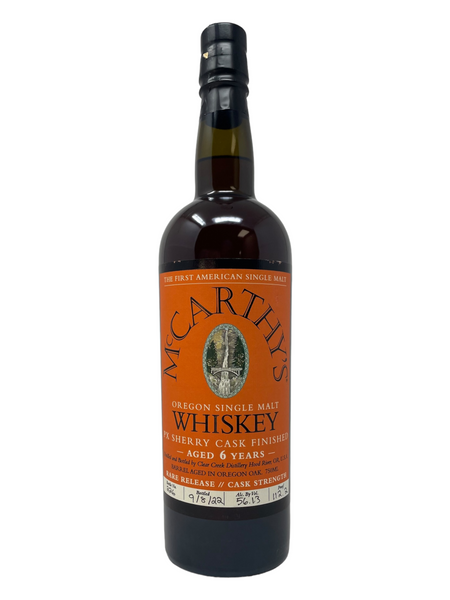 McCarthy's 6yr PX Sherry Cask Finished Oregon American Single Malt Whiskey