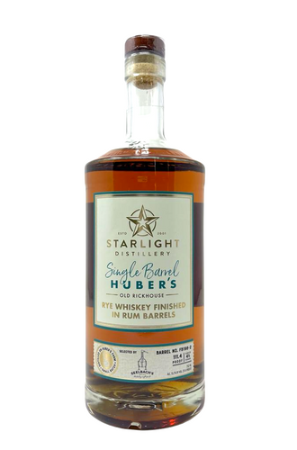 Starlight Distillery Rye Whiskey Finished In Rum Barrel 111.4 Proof - Selected by Seelbach's