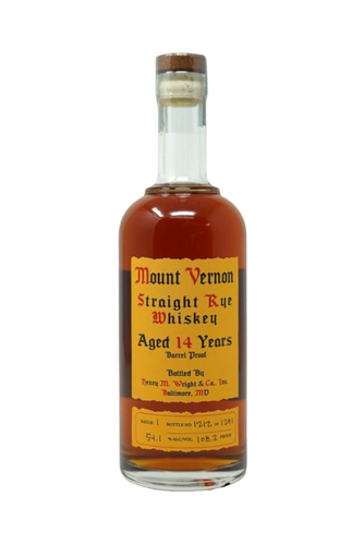 Maryland Heritage Series Mount Vernon 14-Year Straight Rye Whiskey
