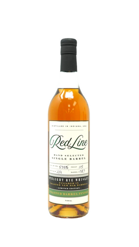Red Line Straight Rye Whiskey Finished in a Toasted Barrel 115 proof #TR7