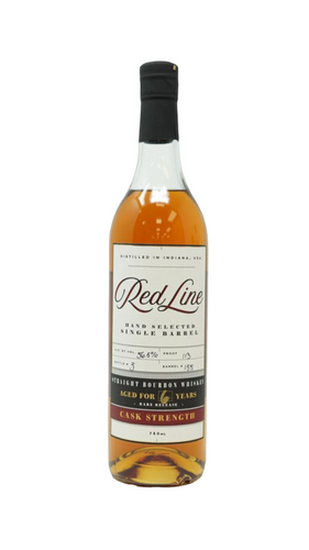 Red Line Whiskey Single Barrel Cask Strength Straight Bourbon #155 113 proof