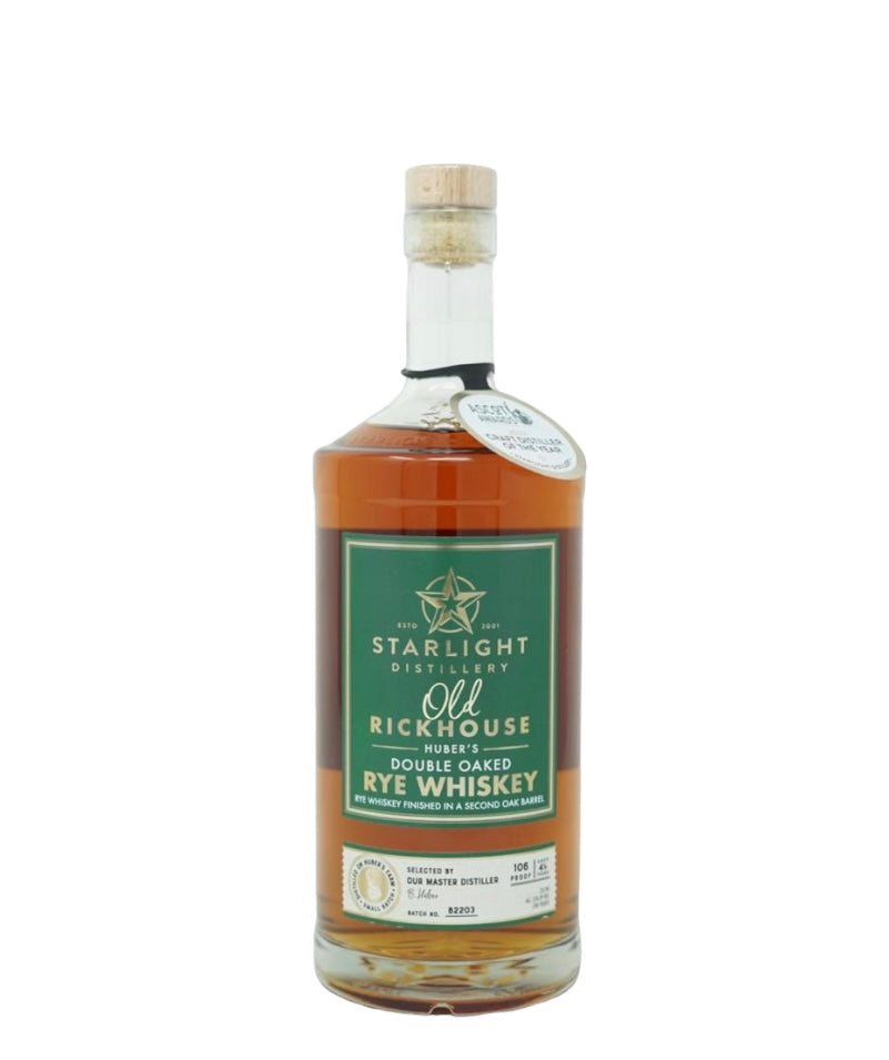 Starlight Distillery Old Rickhouse Double Oaked Rye Whiskey