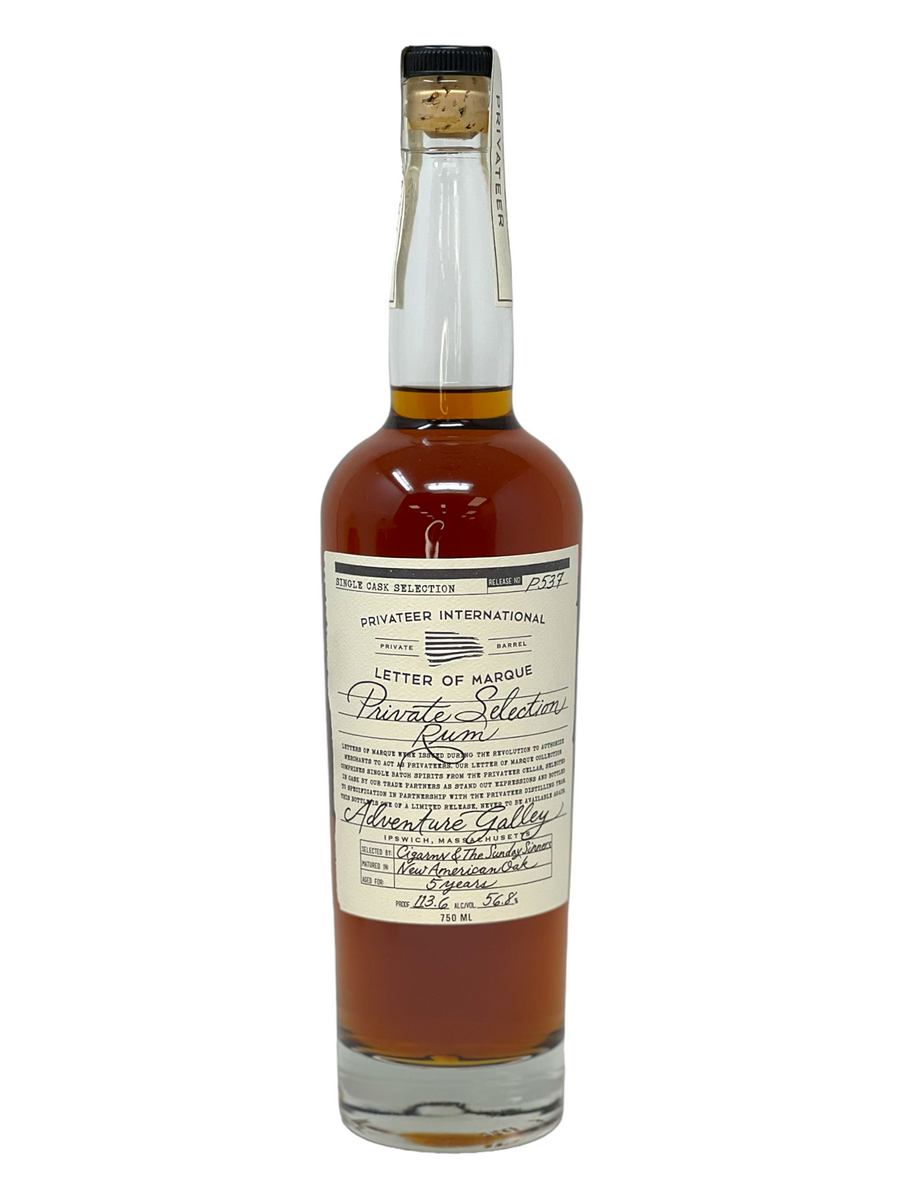 Privateer Rum Cask Strength 113.6 Proof - "Adventure Gallery" - Selected by CigarsNV & The Sunday Sinners