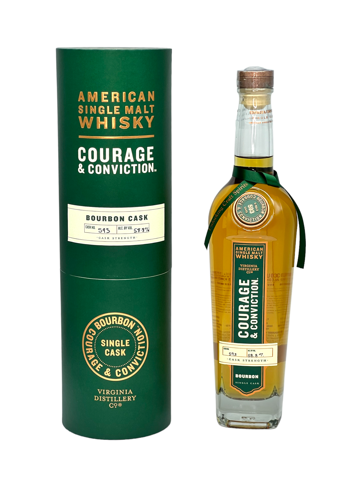 Courage and Conviction American Single Malt Whiskey Bourbon Cask
