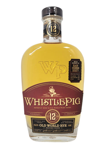 Whistlepig 12 Year Old World Rye Whiskey - Selected by Black Bourbon Society
