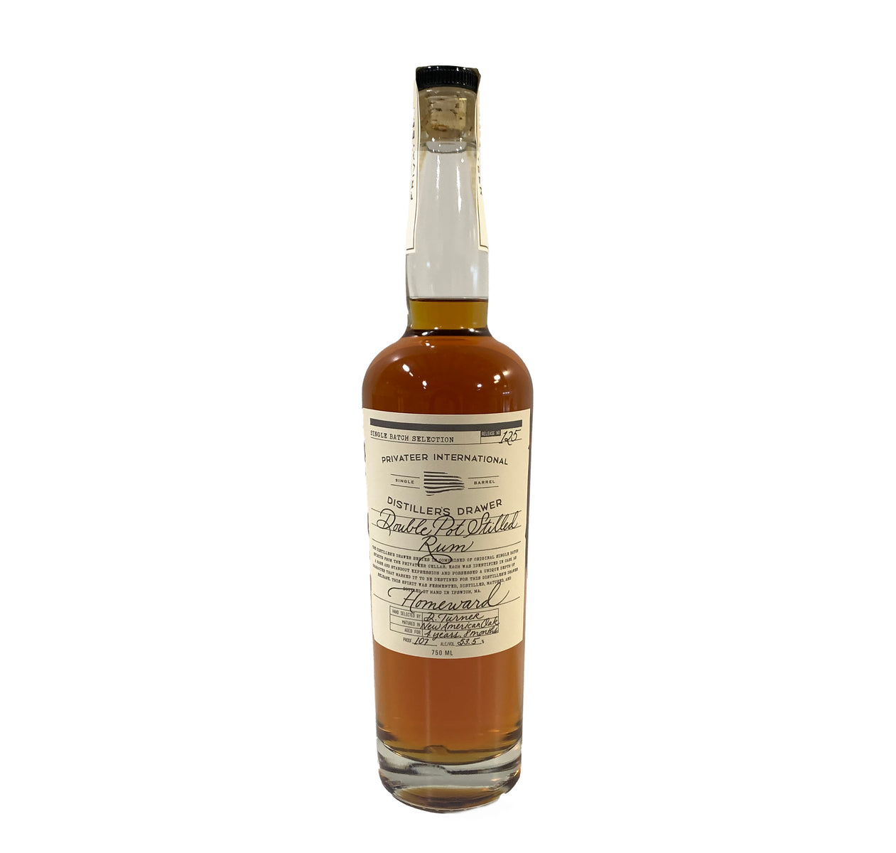 Privateer Rum Distiller’s 2022 Drawer Homeward  Double Pot Stilled Rum