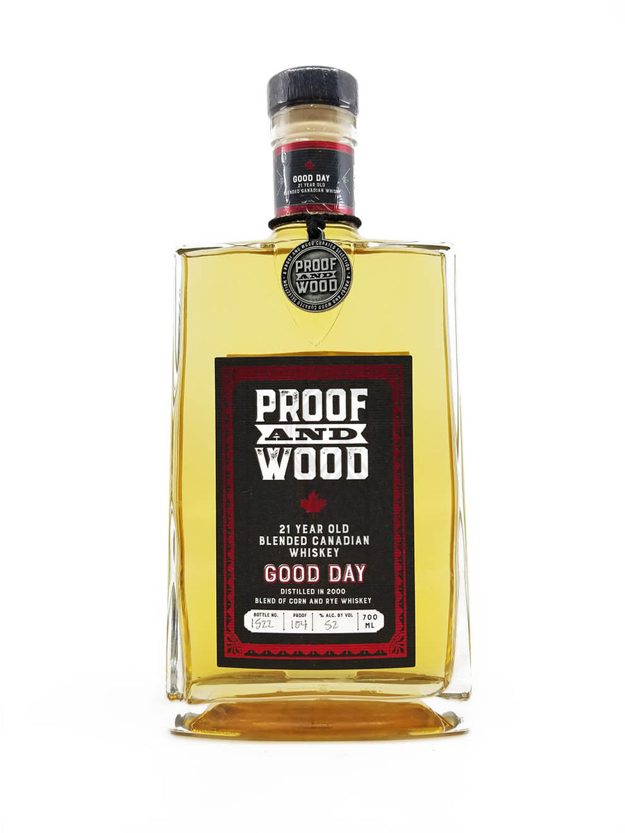 Proof And Wood Good Day 21-Year Blended Canadian Whiskey