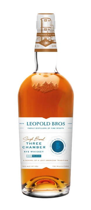 Leopold Bros. Three Chamber Rye Whiskey Single Barrel 2022 Release 100 Proof