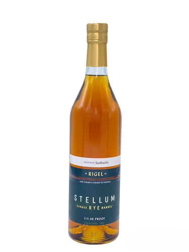 Stellum Single Barrel Rye Rigel B5 114.96 Proof - Selected by Seelbach's