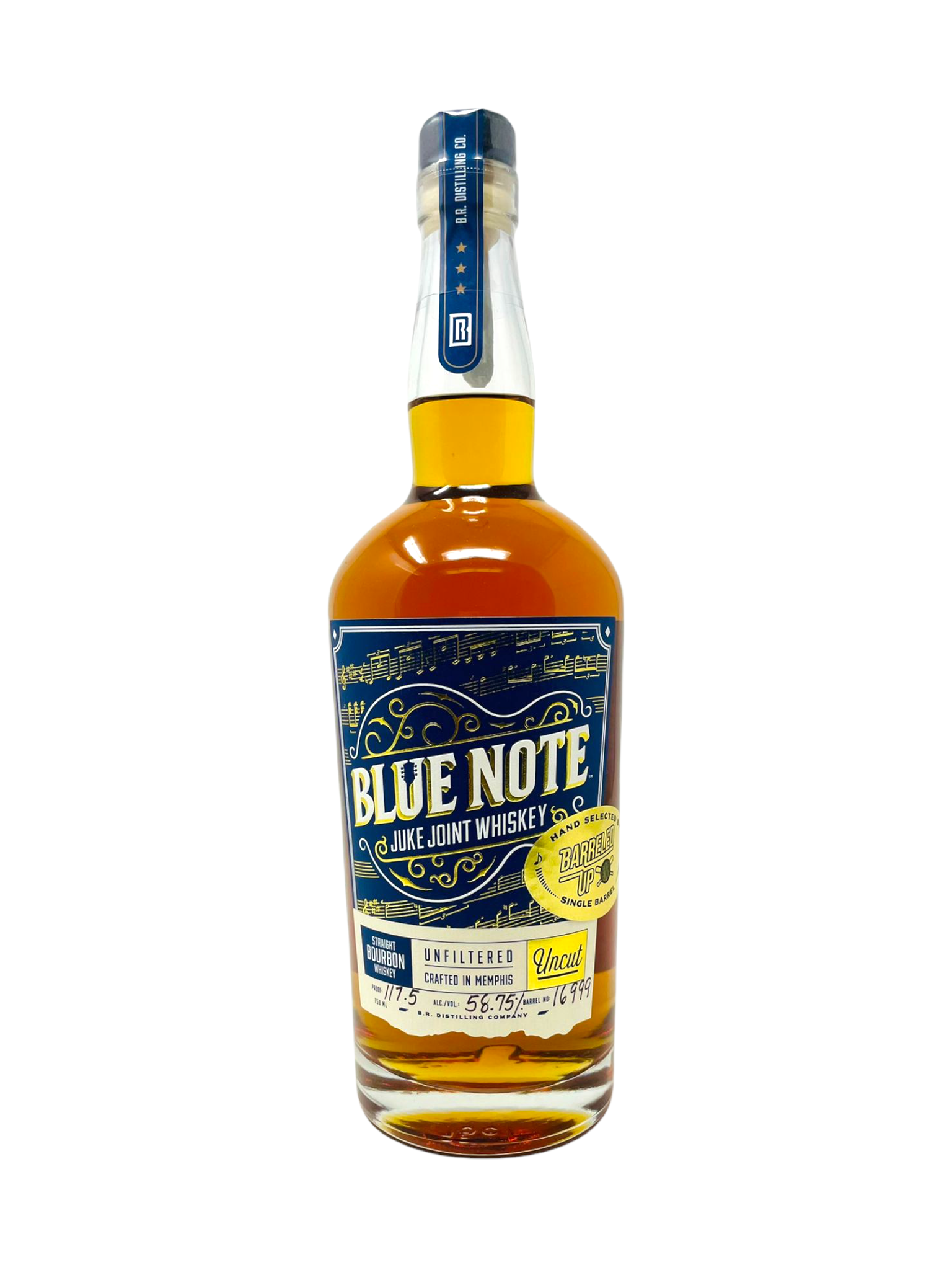 Blue Note Juke Joint Uncut Bourbon Whiskey-Proof 117.5-Barrel #16999 ...