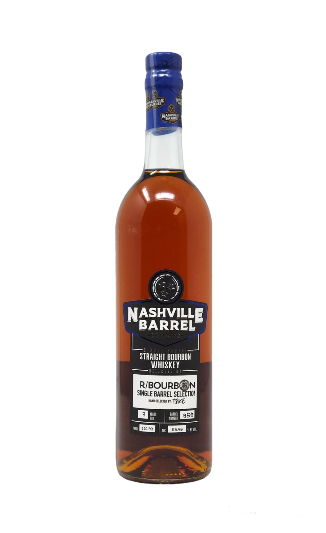 Nashville Barrel Co. #859 - 7 Year Bourbon 116.9 Proof - Selected by r/bourbon