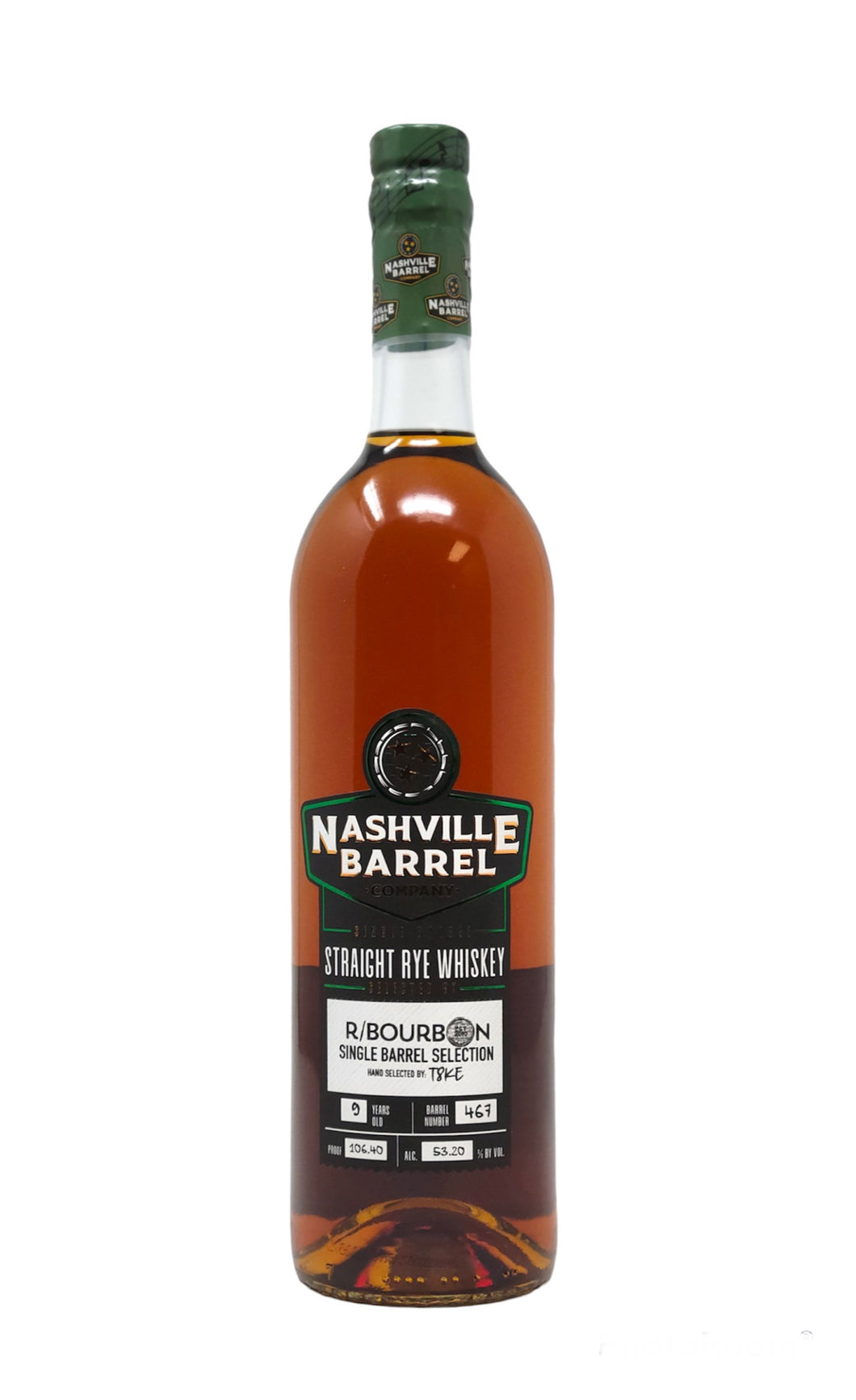 Nashville Barrel Co. #467 - 9 Year Rye 106.40 - Selected by r/bourbon