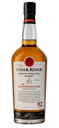 Cedar Ridge The Quintessential American Single Malt